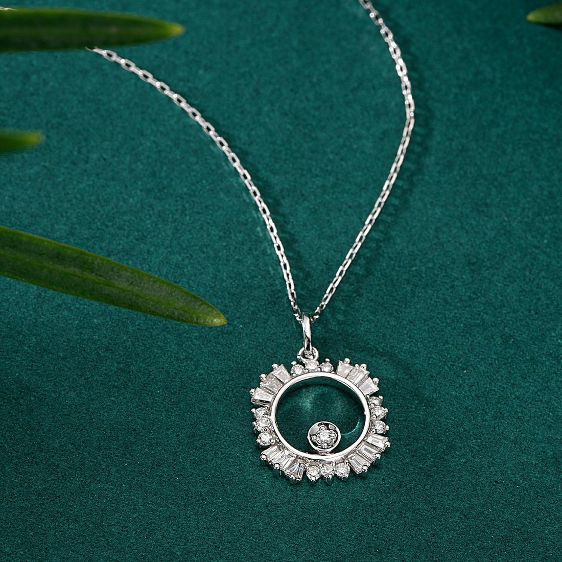 14k Gold 0.44 Ctw Natural H Diamond Pendant( Without Chain ) - 3