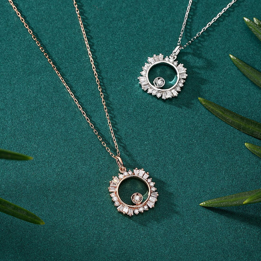 14k Gold 0.44 Ctw Natural H Diamond Pendant( Without Chain ) - 4