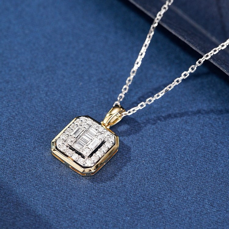 14k Gold 0.25 Ctw Natural H Diamond Pendant( Without Chain ) - 3