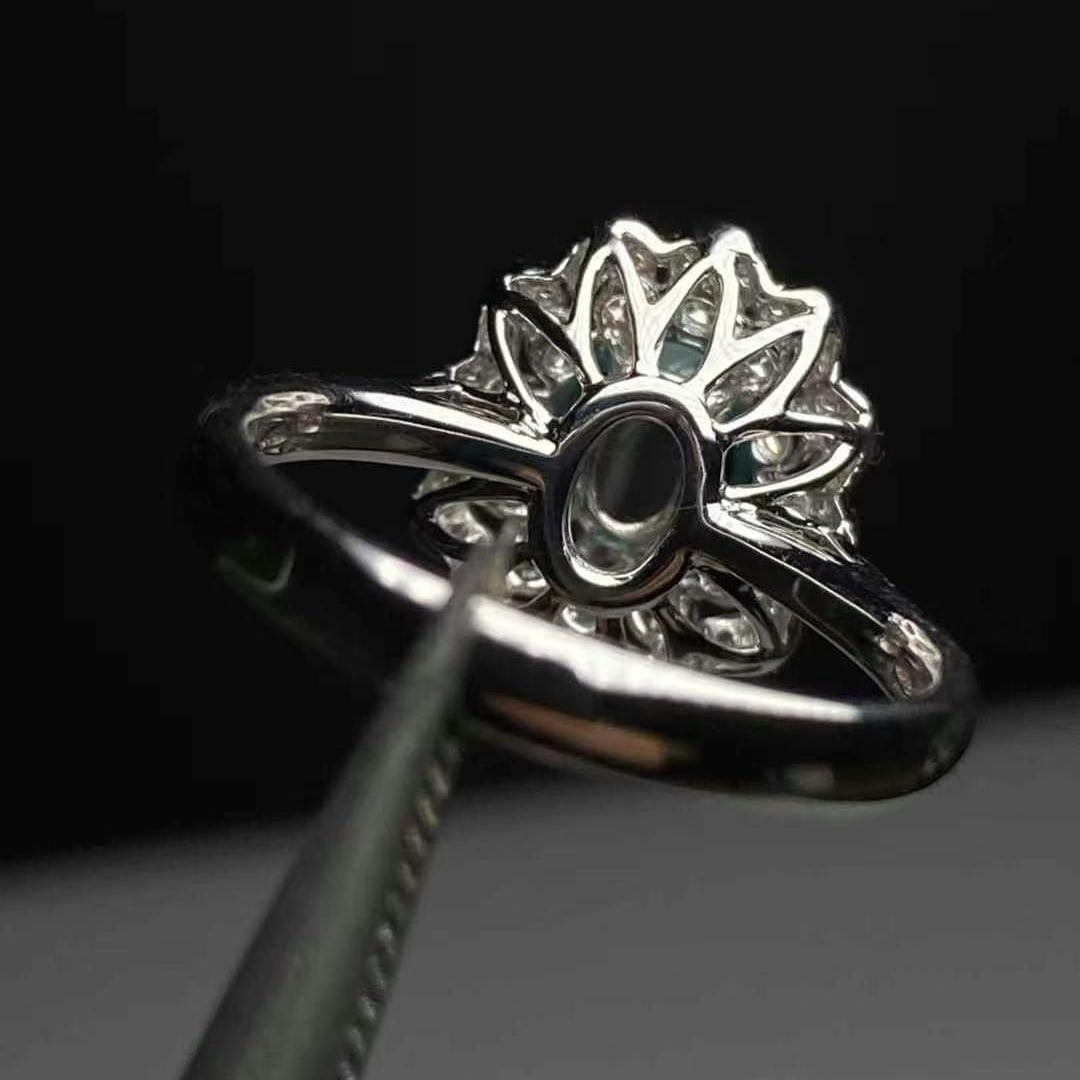 14k Gold 2.21 Ctw Natural Paraiba Tourmaline & Diamond Ring - 6