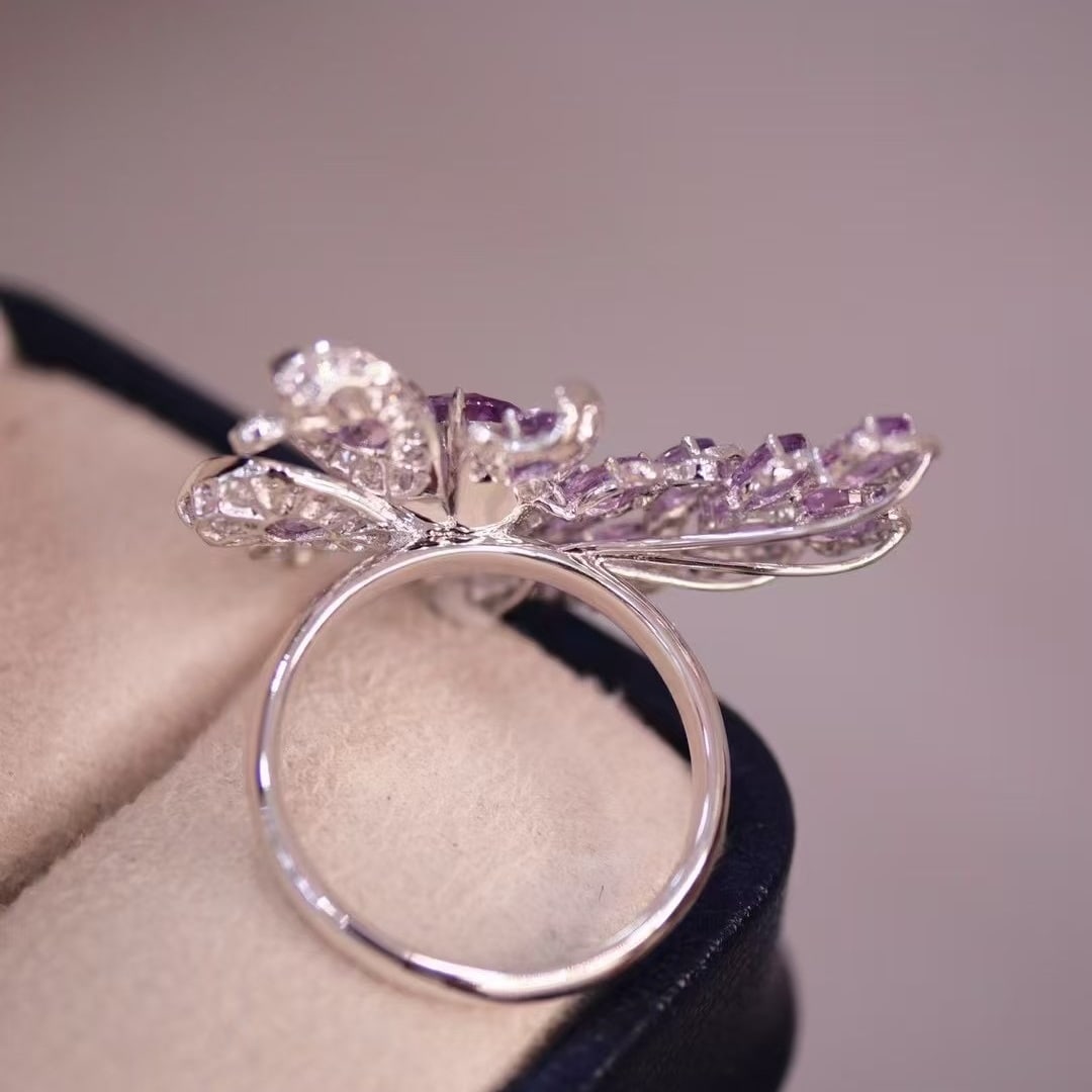 14k Gold 1.93 Ctw Natural Sapphire & Diamond Ring - 5