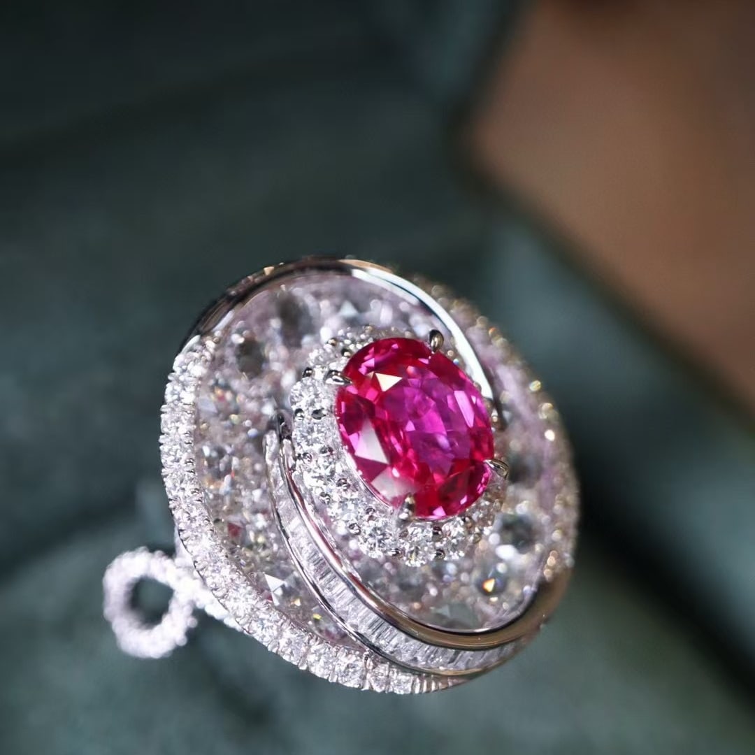 14k Gold 3.63 Ctw Natural Sapphire & Diamond Ring - 2