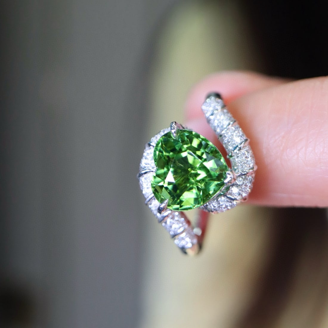 14k Gold 2.87 Ctw Natural Tourmaline & Diamond Ring - 3