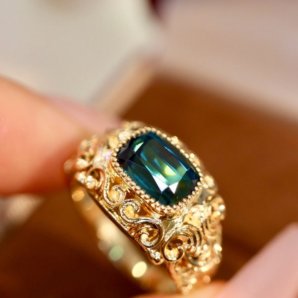 14k Gold 2.01 Ct Natural Tourmaline Ring - 2