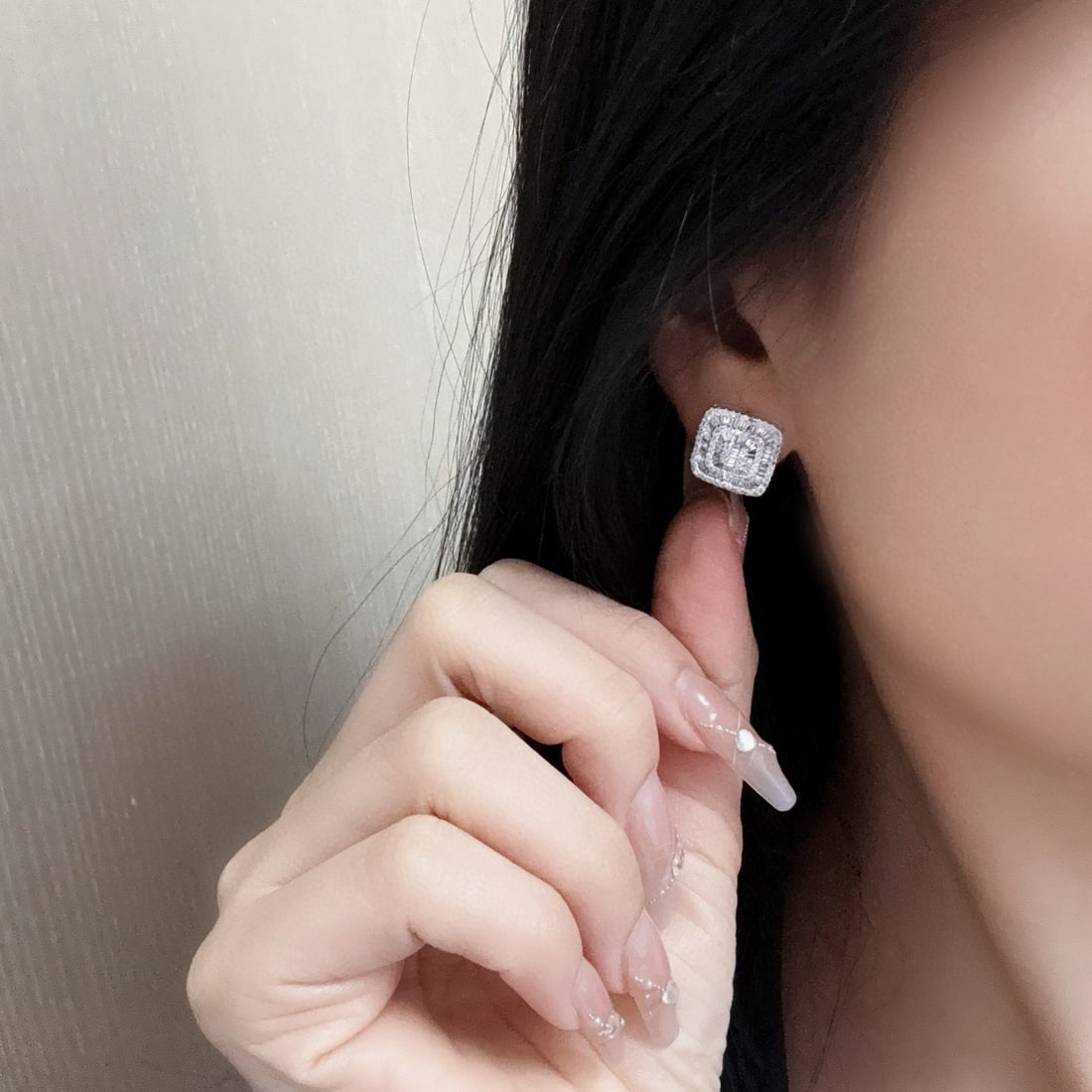 14k Gold 1.2 Ct Natural H Diamond Earrings - 5