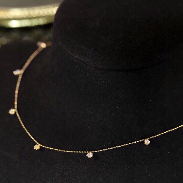 14k Gold 0.6 Ct Natural H Diamond Necklace - 3