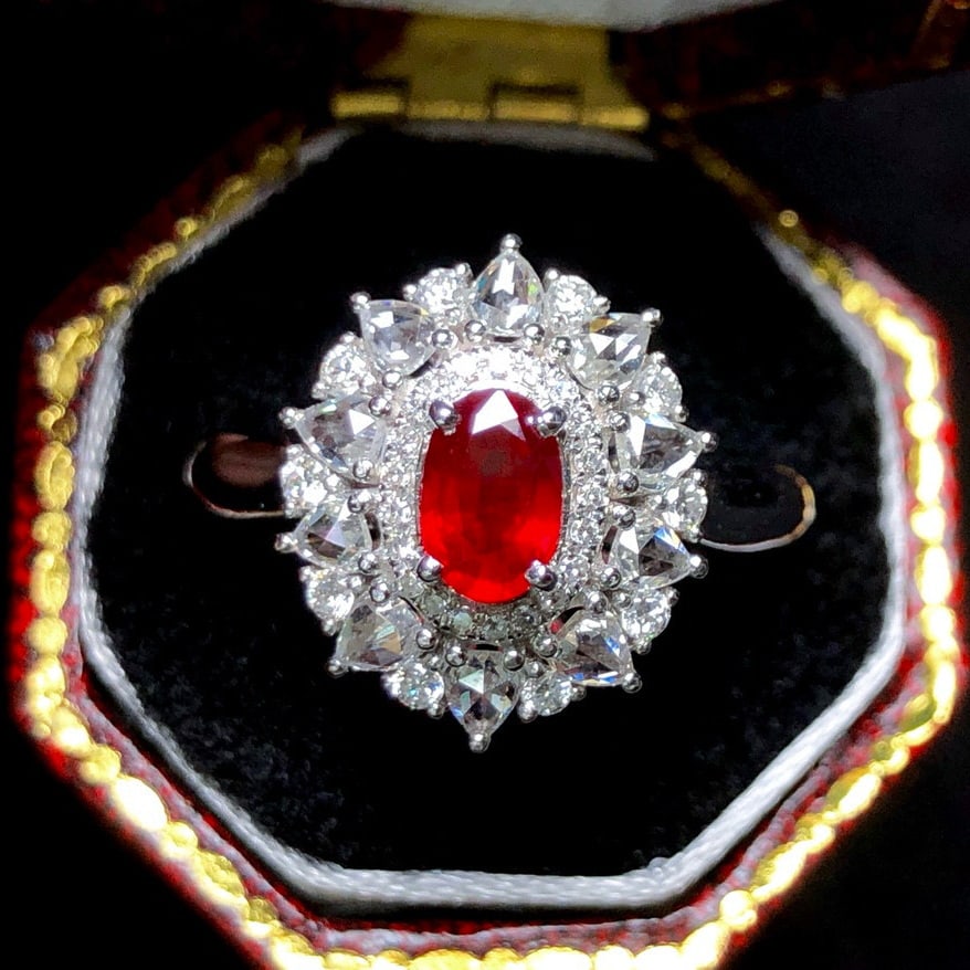 14k Gold 1.35 Ctw Natural Ruby & Diamond Ring - 3