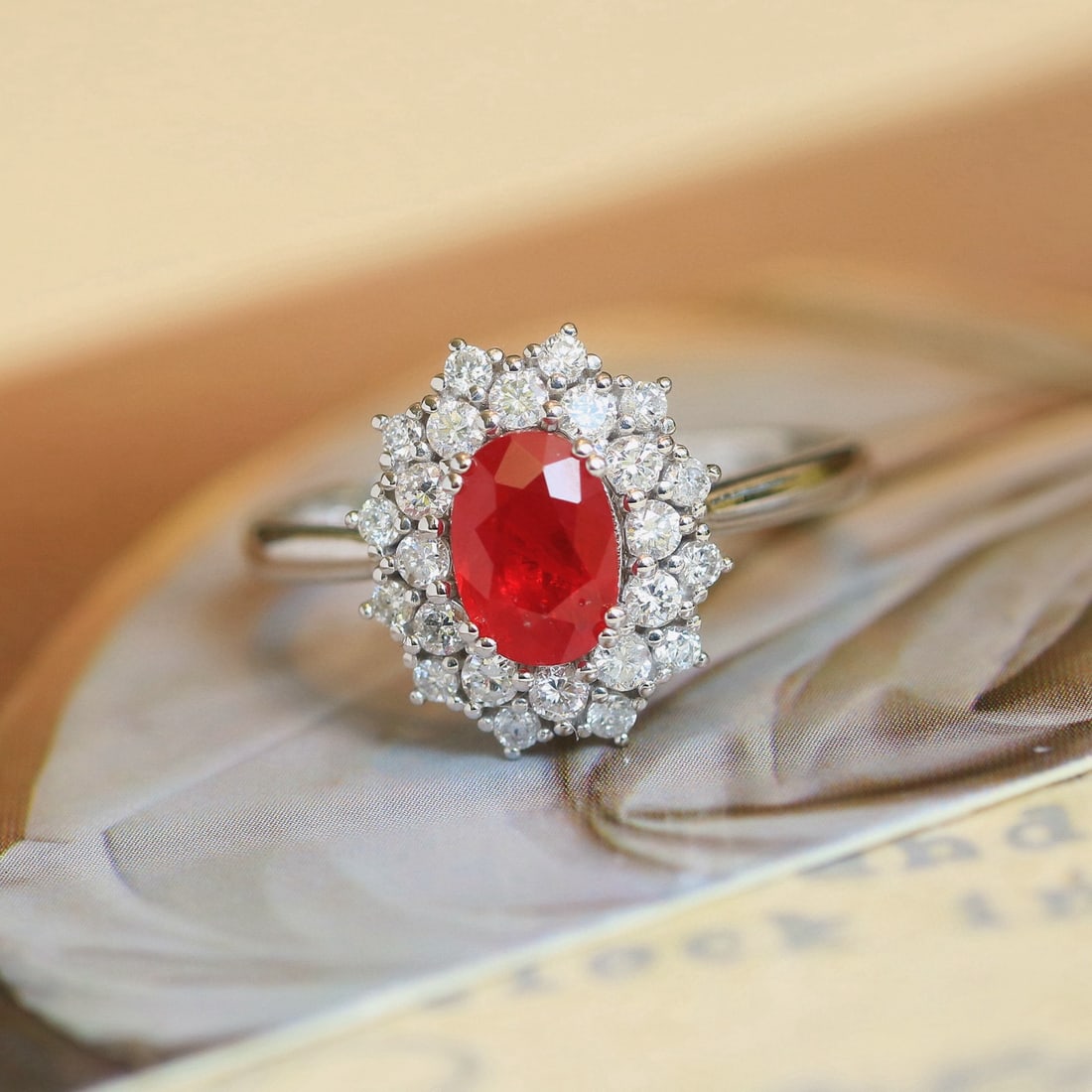 14k Gold 1.54 Ctw Natural Ruby & Diamond Ring - 6