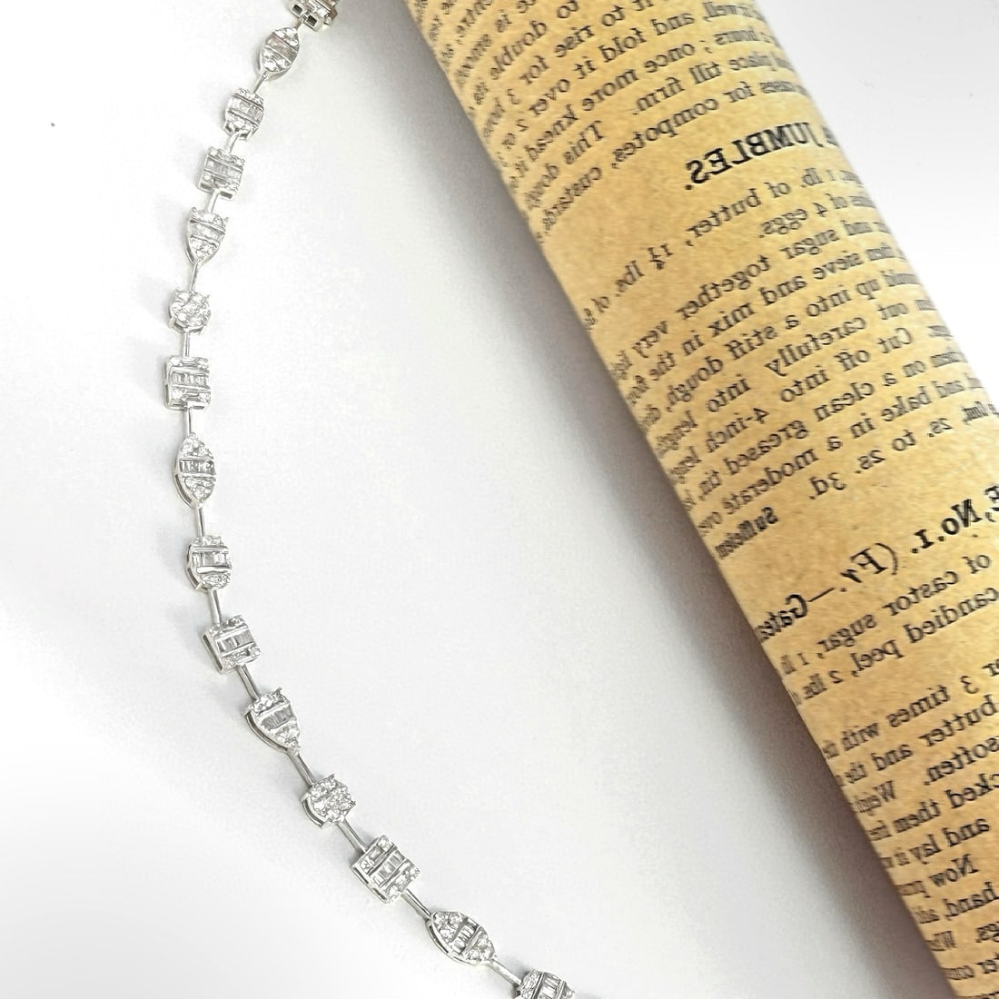 14k Gold 1.6 Ct Natural H Diamond Bracelet - 4