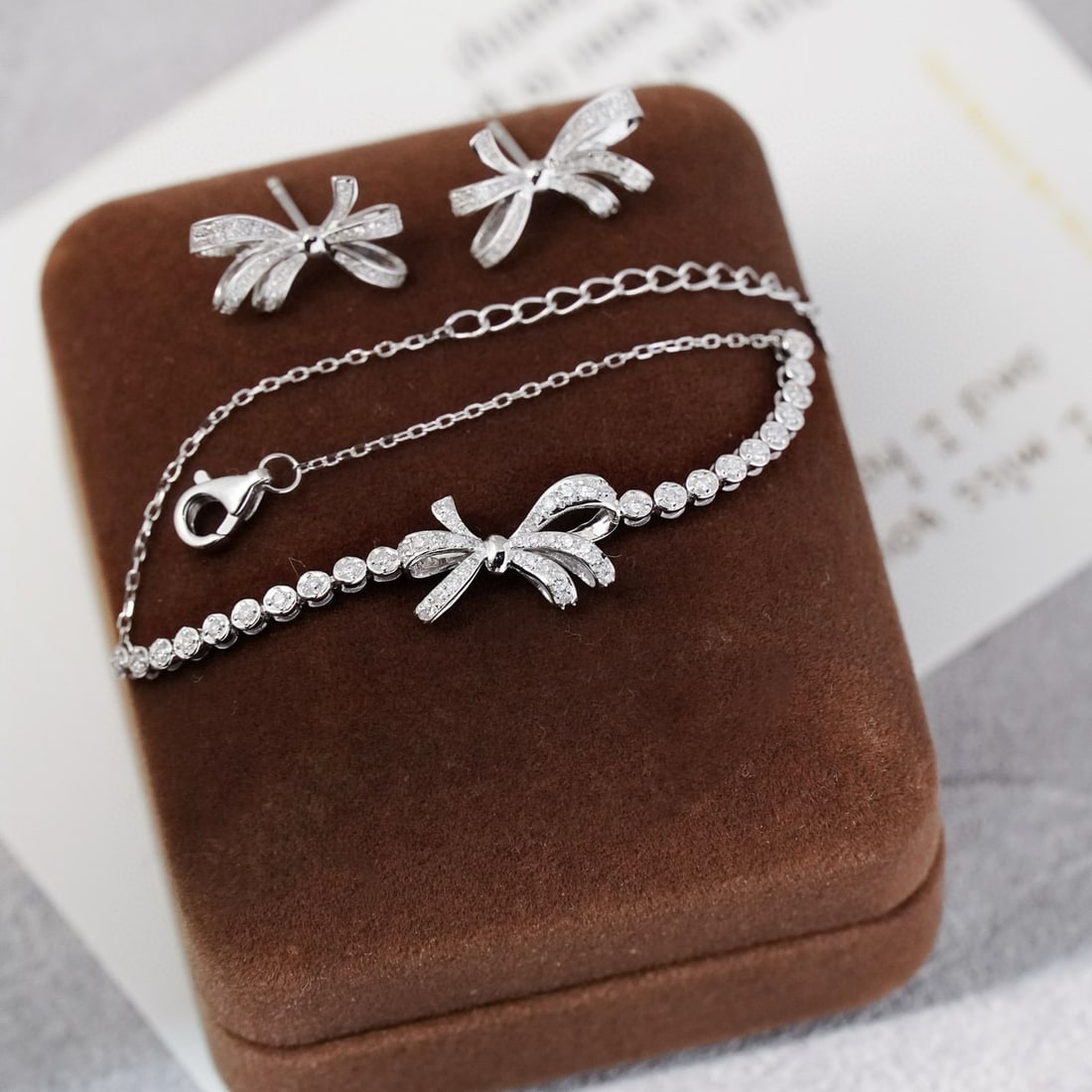 14k Gold 0.66 Ctw Natural H Diamond Jewelry Set - 4