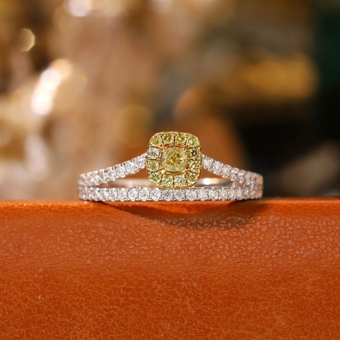 14k Gold 0.50 Ct Natural Color Diamond Ring: Ref:230953247 // gold content:14k gold // ring size:7. 25us // // main gemstone:diamond // shape:multiply // carat weight:0. 50ct // clarity grade:vs-si // color:color // treatment:natural //