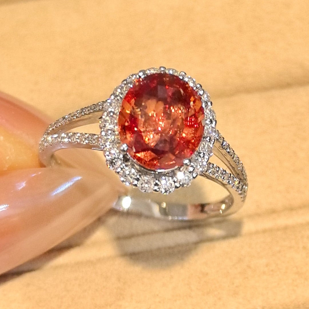 14k Gold 2.29 Ctw Natural Sapphire & Diamond Ring - 5