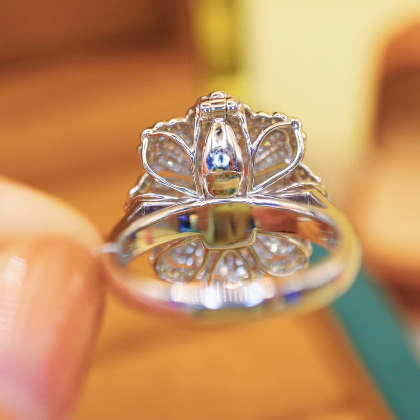 14k Gold 2.50 Ctw Natural Padparadscha Sapphire & Diamond Ring/pendant( Without Chain ) - 6