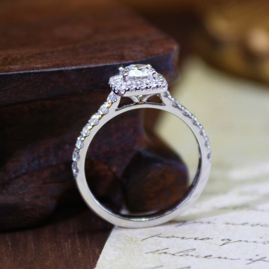 14k Gold 1.00 Ctw Natural H Diamond Ring - 2