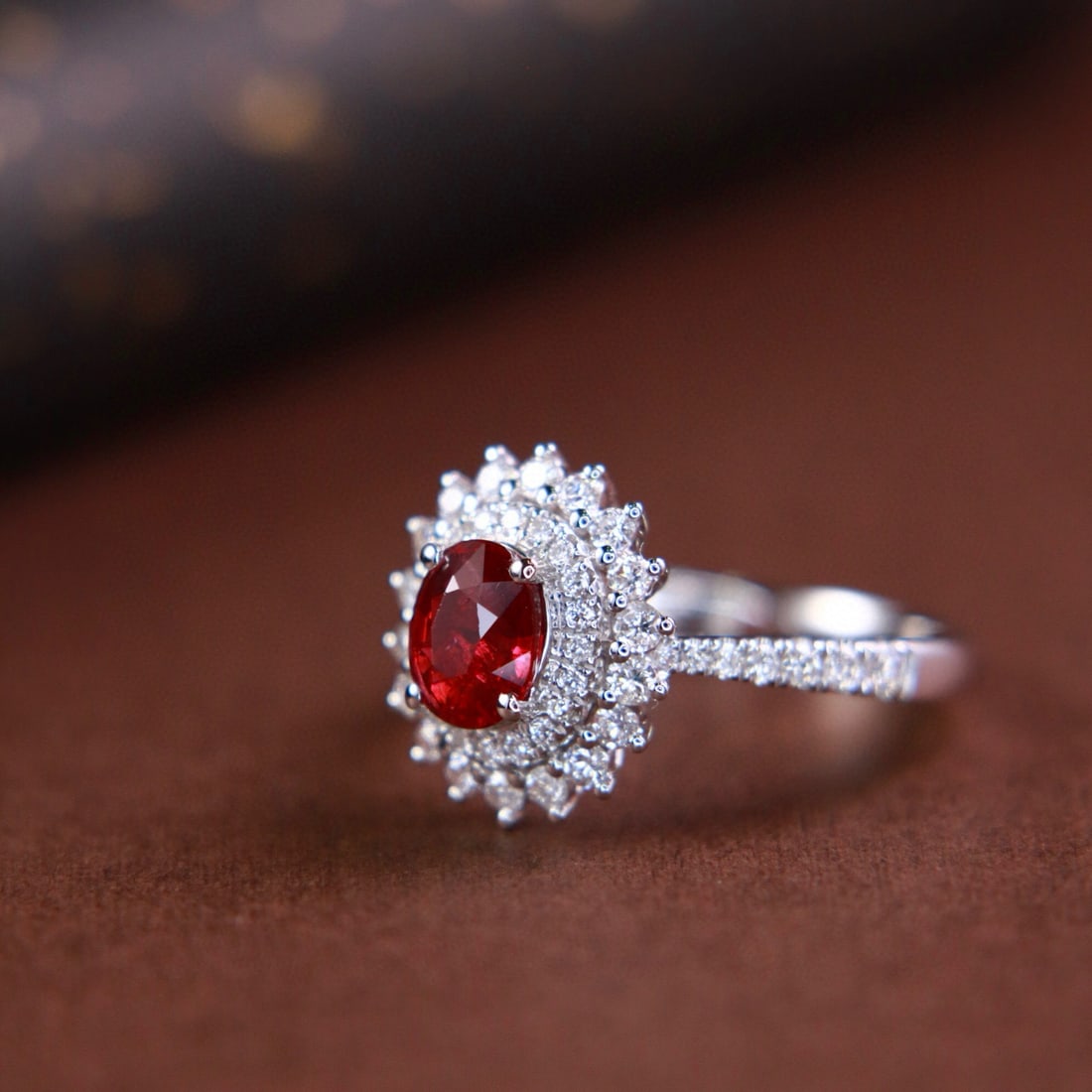 14k Gold 1.62 Ctw Natural Ruby & Diamond Ring - 2