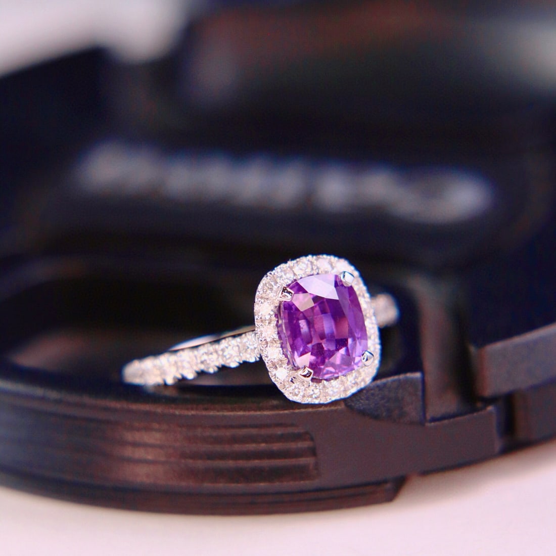 14k Gold 1.92 Ctw Natural Sapphire & Diamond Ring - 2