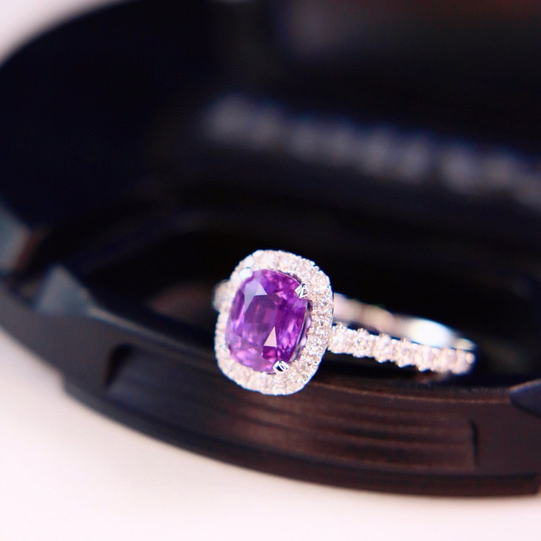 14k Gold 1.92 Ctw Natural Sapphire & Diamond Ring - 3