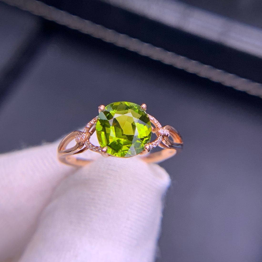 14k Gold 1.9 Ct Natural Tourmaline & Diamond Ring - 2