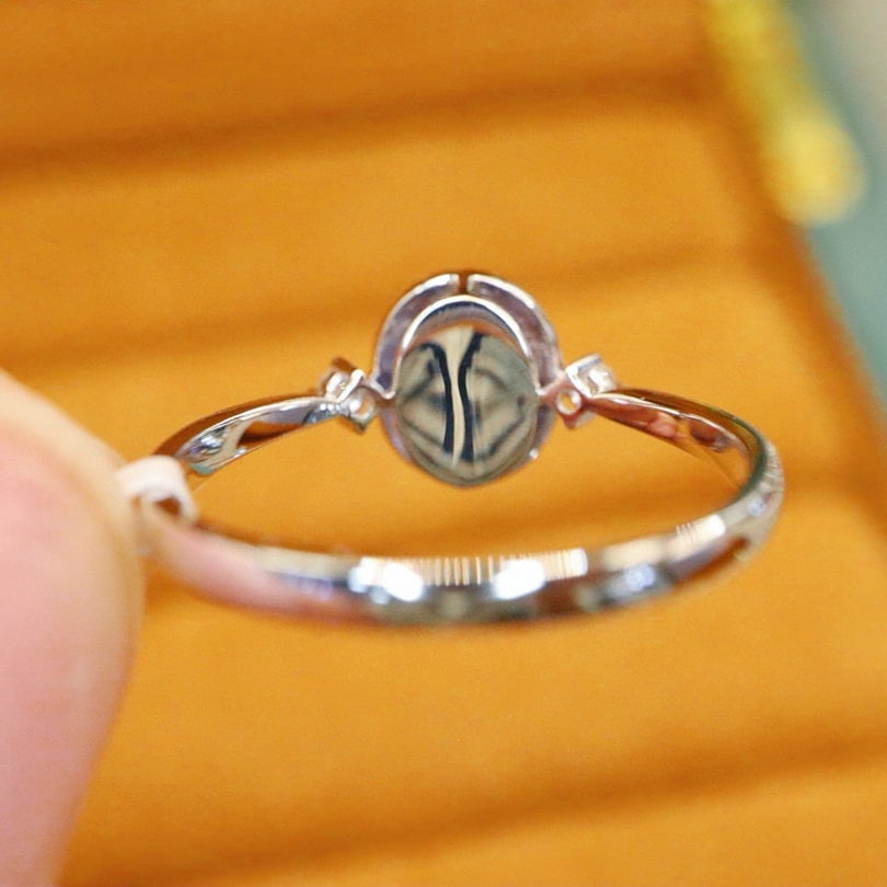 14k Gold 1.01 Ctw Natural Sapphire & Diamond Ring - 5