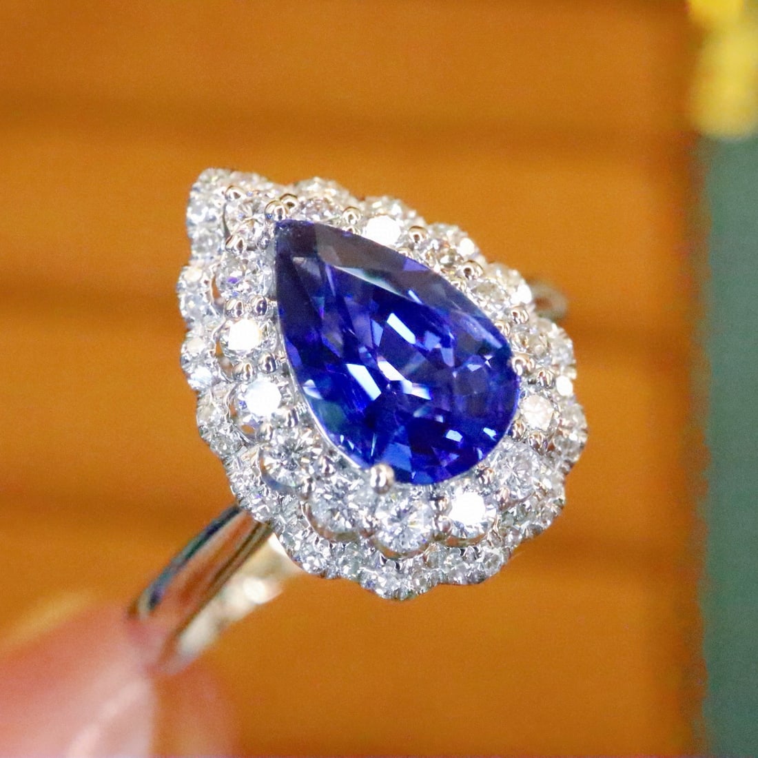 14k Gold 1.71 Ctw Natural Sapphire & Diamond Ring - 2