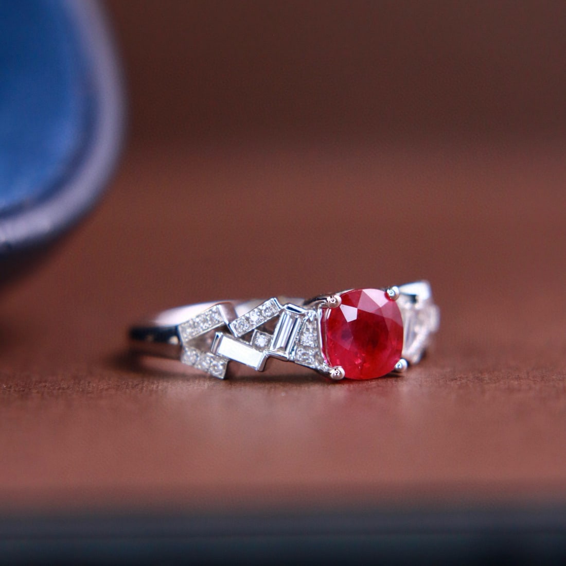 14k Gold 1.47 Ctw Natural Ruby & Diamond Ring - 3