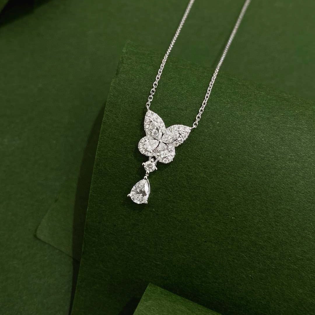 Gia Certified 14k Gold 0.78 Ctw Natural F Vvs1 Pear Diamond Necklace - 5