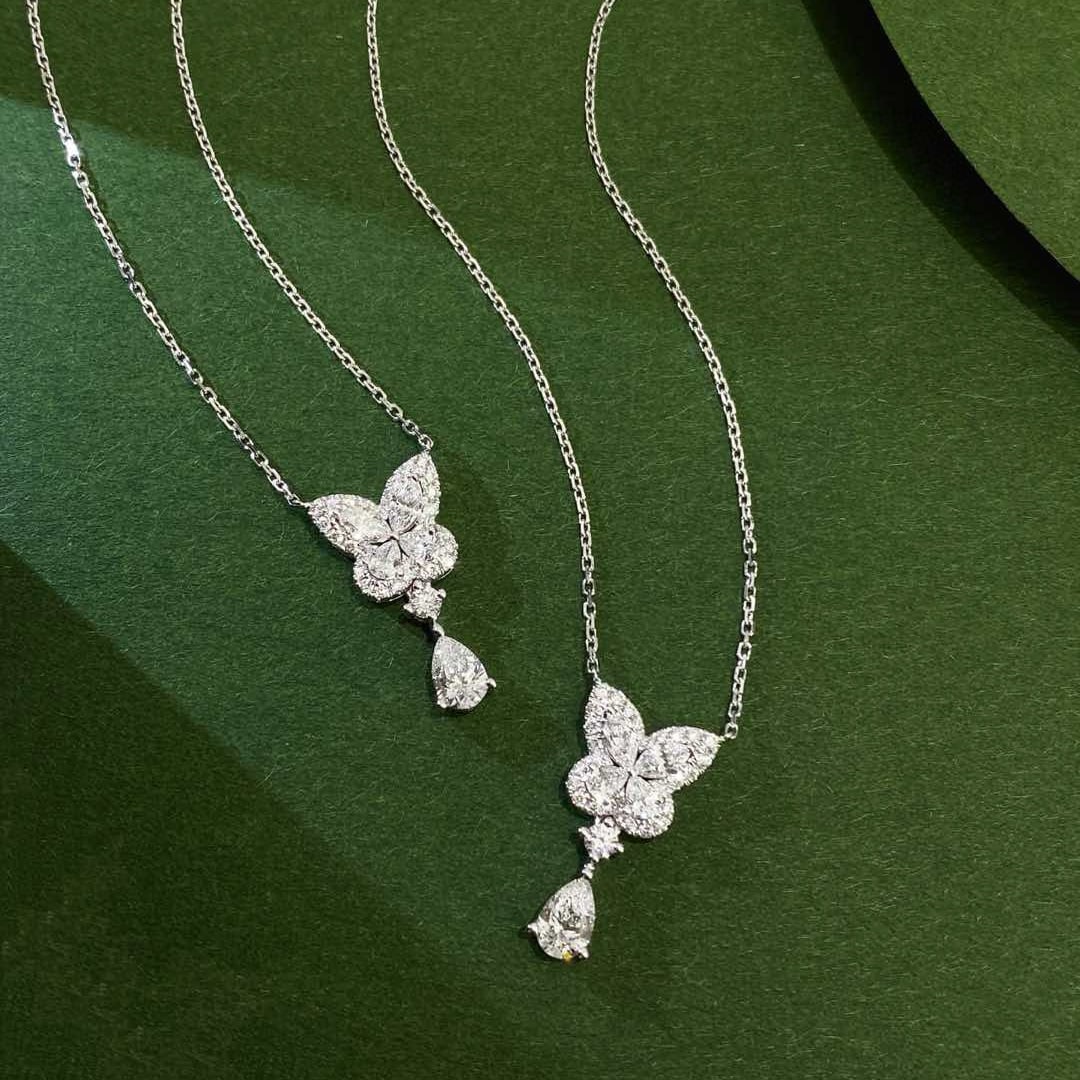 Gia Certified 14k Gold 0.78 Ctw Natural F Vvs1 Pear Diamond Necklace - 6