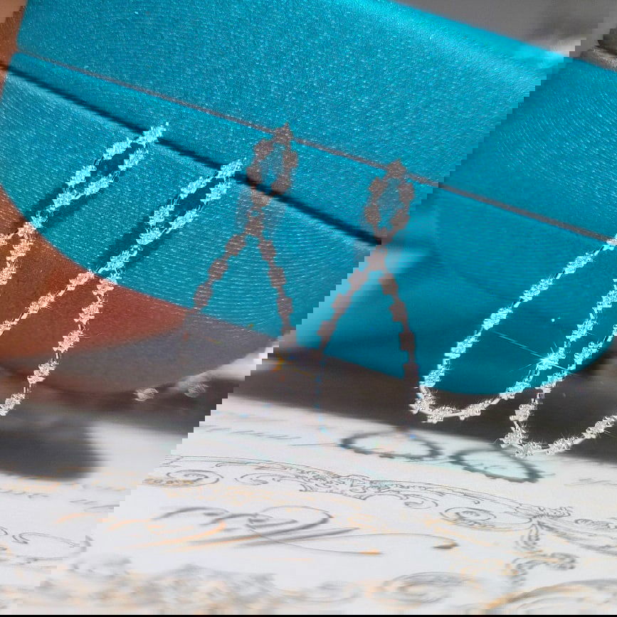 14k Gold 0.43 Ct Natural H Diamond Earrings - 3