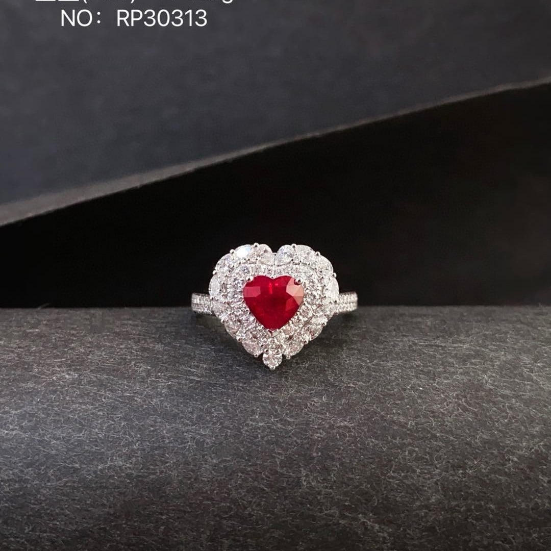 14k Gold 2.34 Ctw Natural Ruby & Diamond Ring/pendant( Without Chain ) - 7