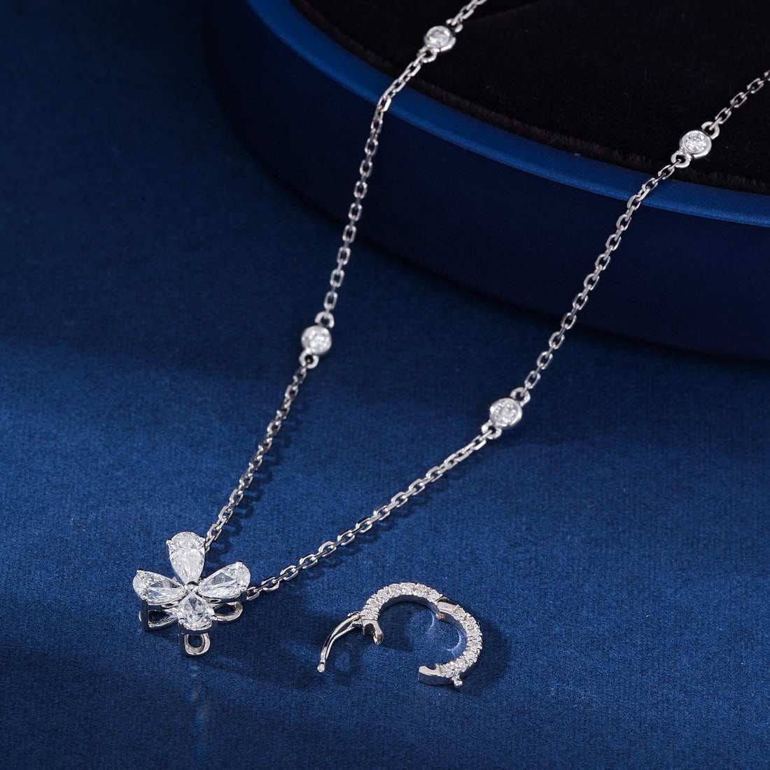 14k Gold 0.71 Ctw Natural H Diamond Necklace - 5