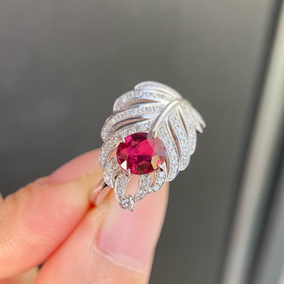 14k Gold 1.42 Ctw Natural Ruby & Diamond Ring - 3