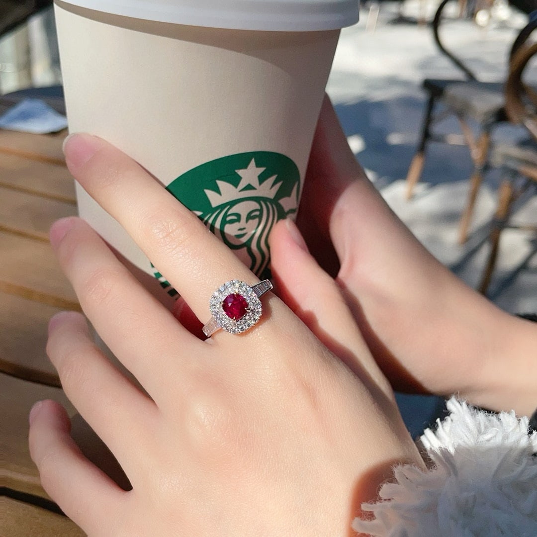 14k Gold 1.72 Ctw Natural Ruby & Diamond Ring - 3