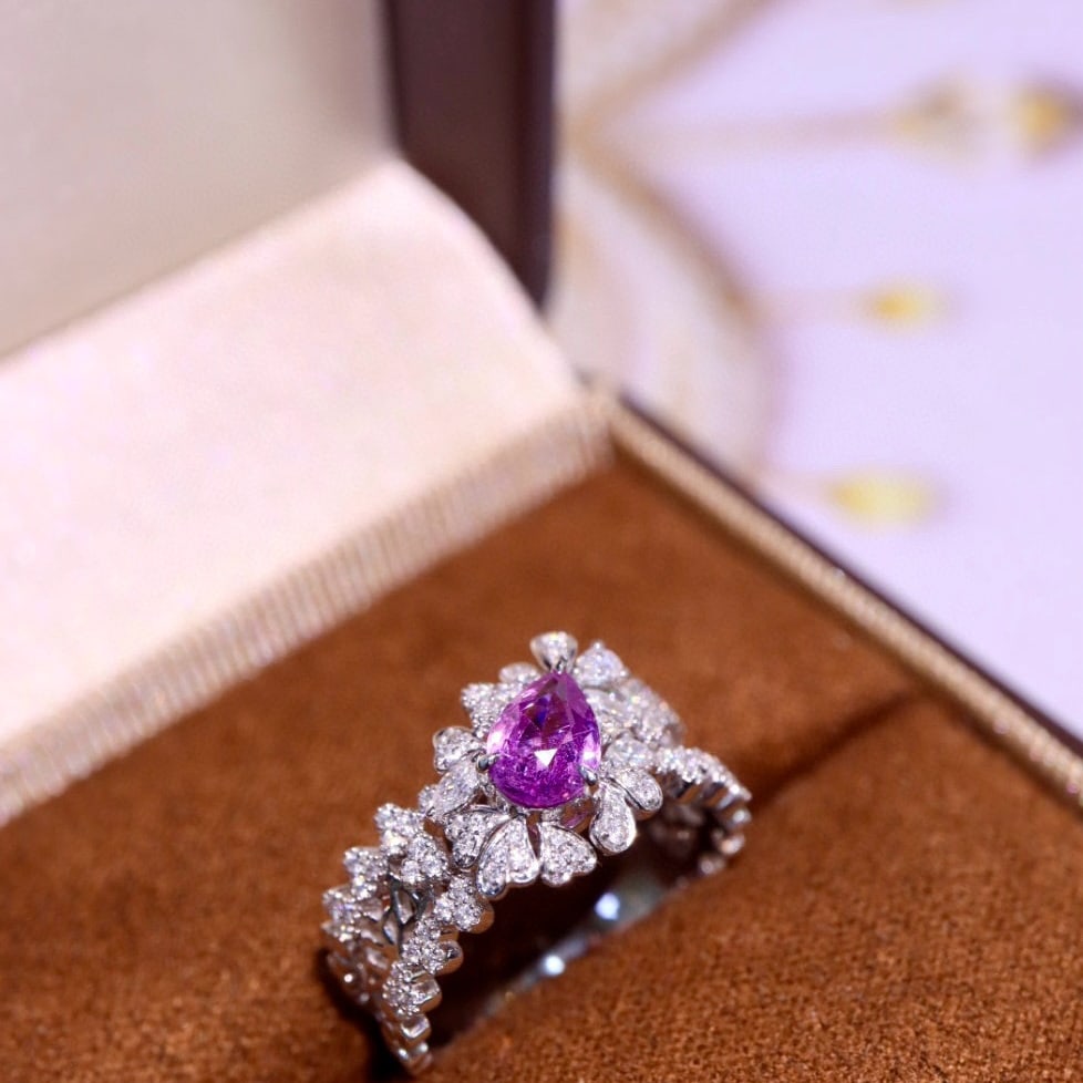 14k Gold 1.21 Ctw Natural Sapphire & Diamond Ring - 4