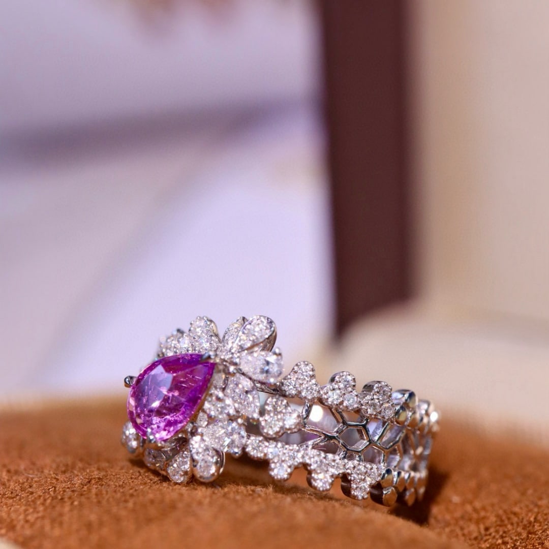 14k Gold 1.21 Ctw Natural Sapphire & Diamond Ring - 6