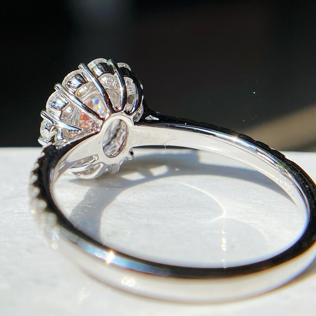 Gia Certified 14k Gold 0.99 Ctw Natural Pink Diamond & Diamond Ring - 4