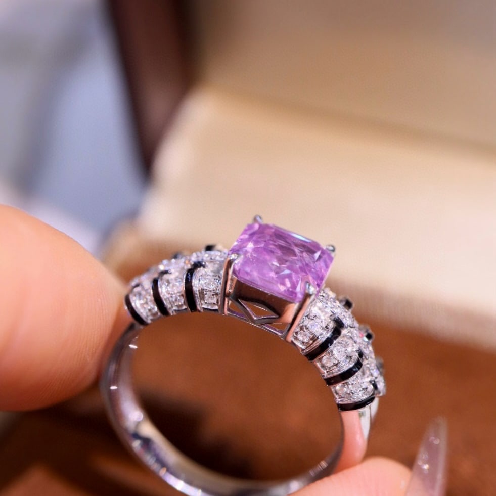 14k Gold 2.51 Ctw Natural Sapphire & Diamond Ring - 2