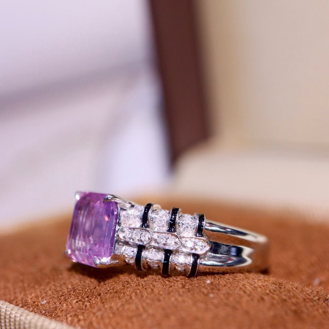 14k Gold 2.51 Ctw Natural Sapphire & Diamond Ring - 6