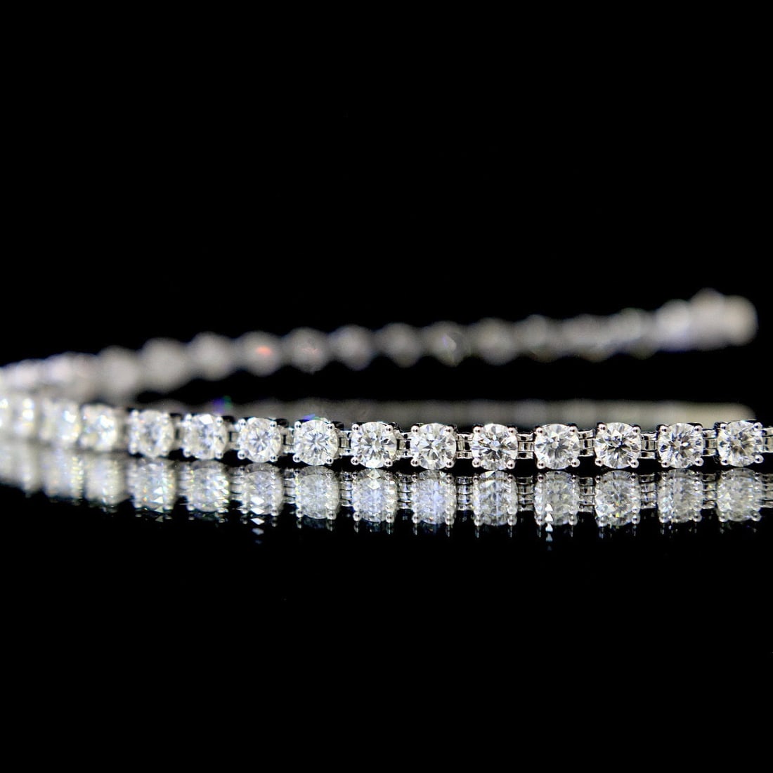 14k Gold 3.93 Ct Natural H Diamond Bracelet (1 of 8)