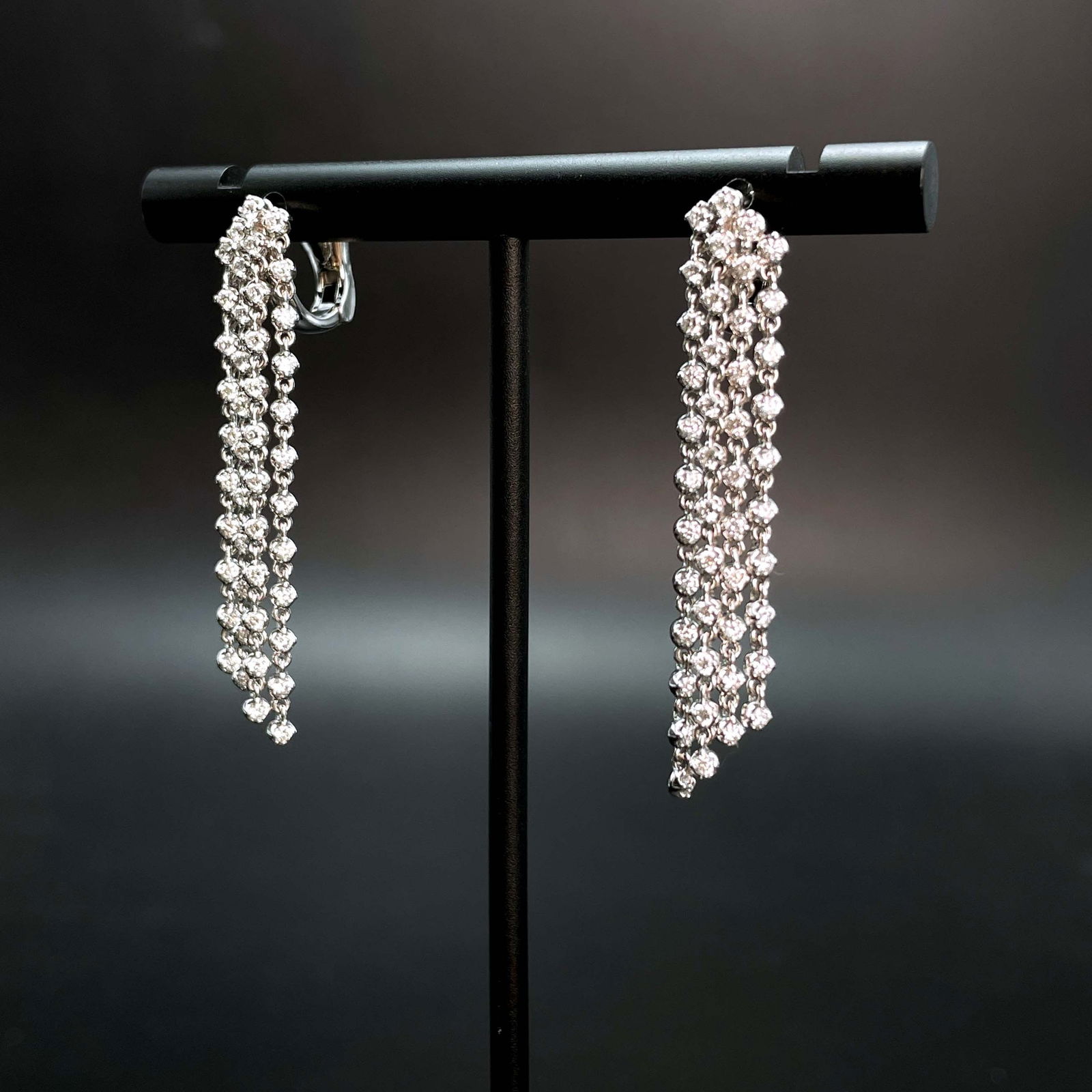 14k Gold 1.10 Ct Natural H Diamond Earrings - 2