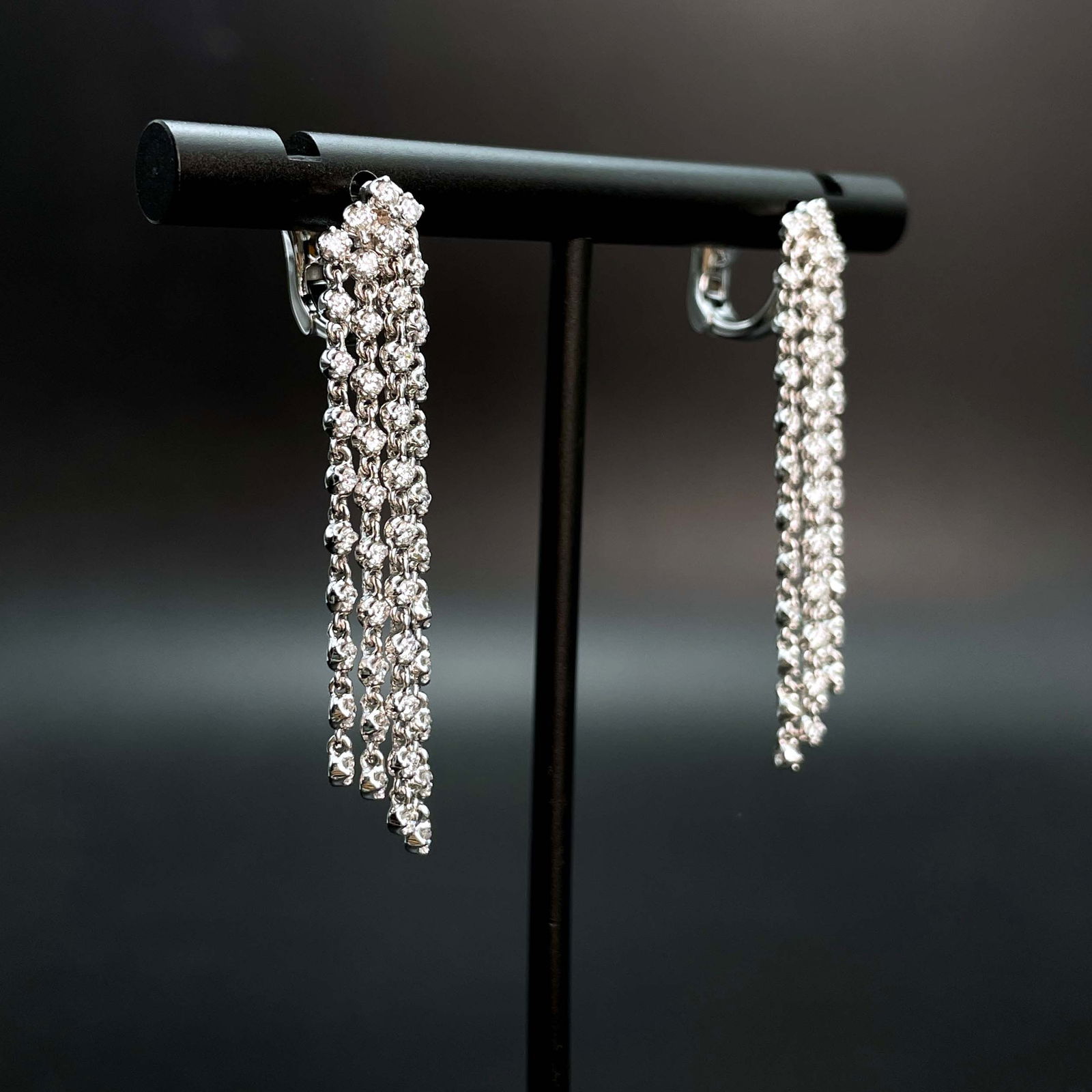 14k Gold 1.10 Ct Natural H Diamond Earrings - 3