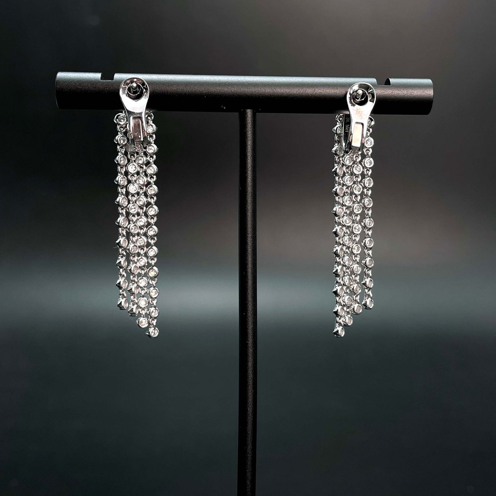 14k Gold 1.10 Ct Natural H Diamond Earrings - 4