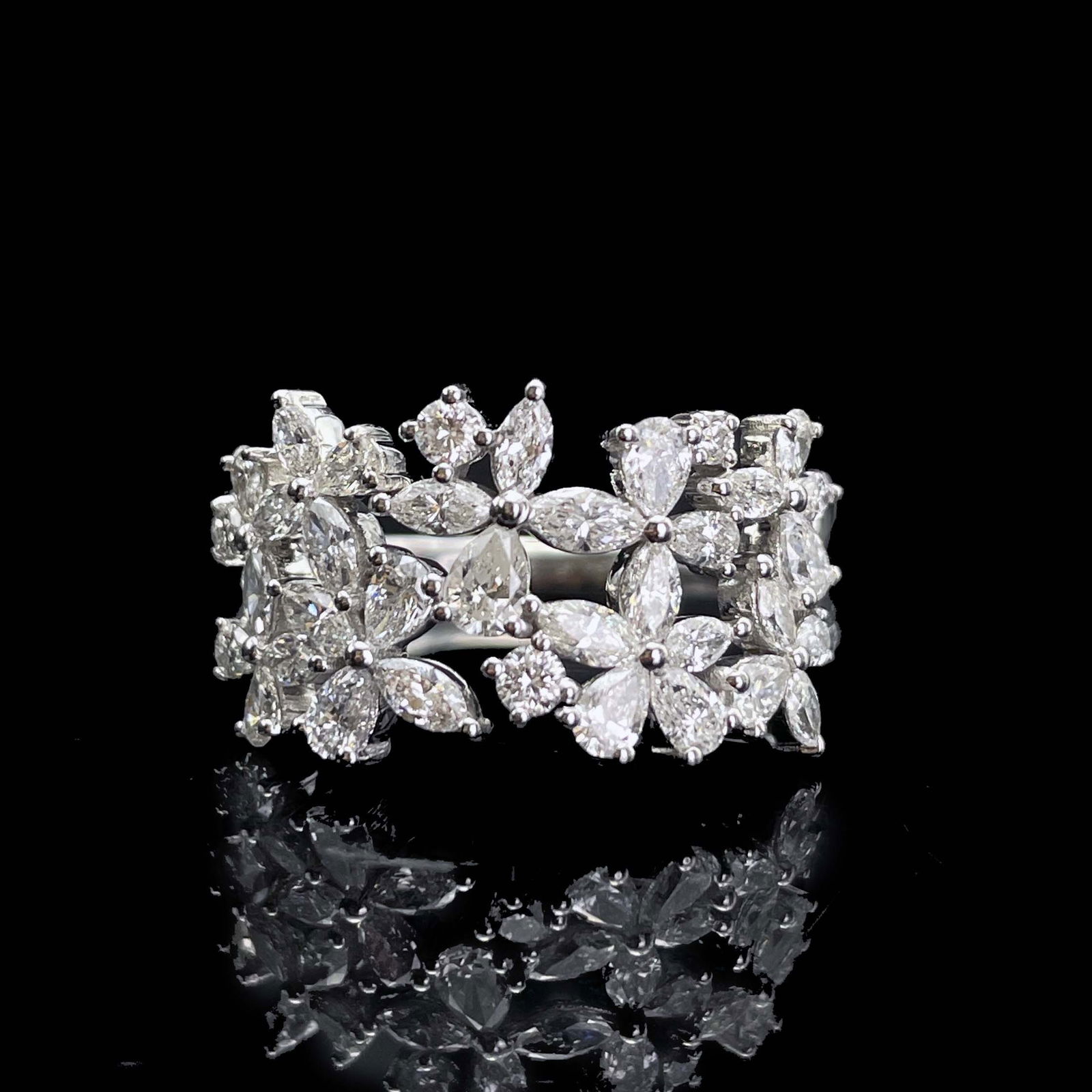 14k Gold 1.25 Ct Natural H Diamond Ring: Ref:230955082 // gold content:14k gold // ring size:7. 25us // // main gemstone:diamond // shape:multiply // carat weight:1. 25ct // clarity grade:vs-si // color:h // treatment:natural //