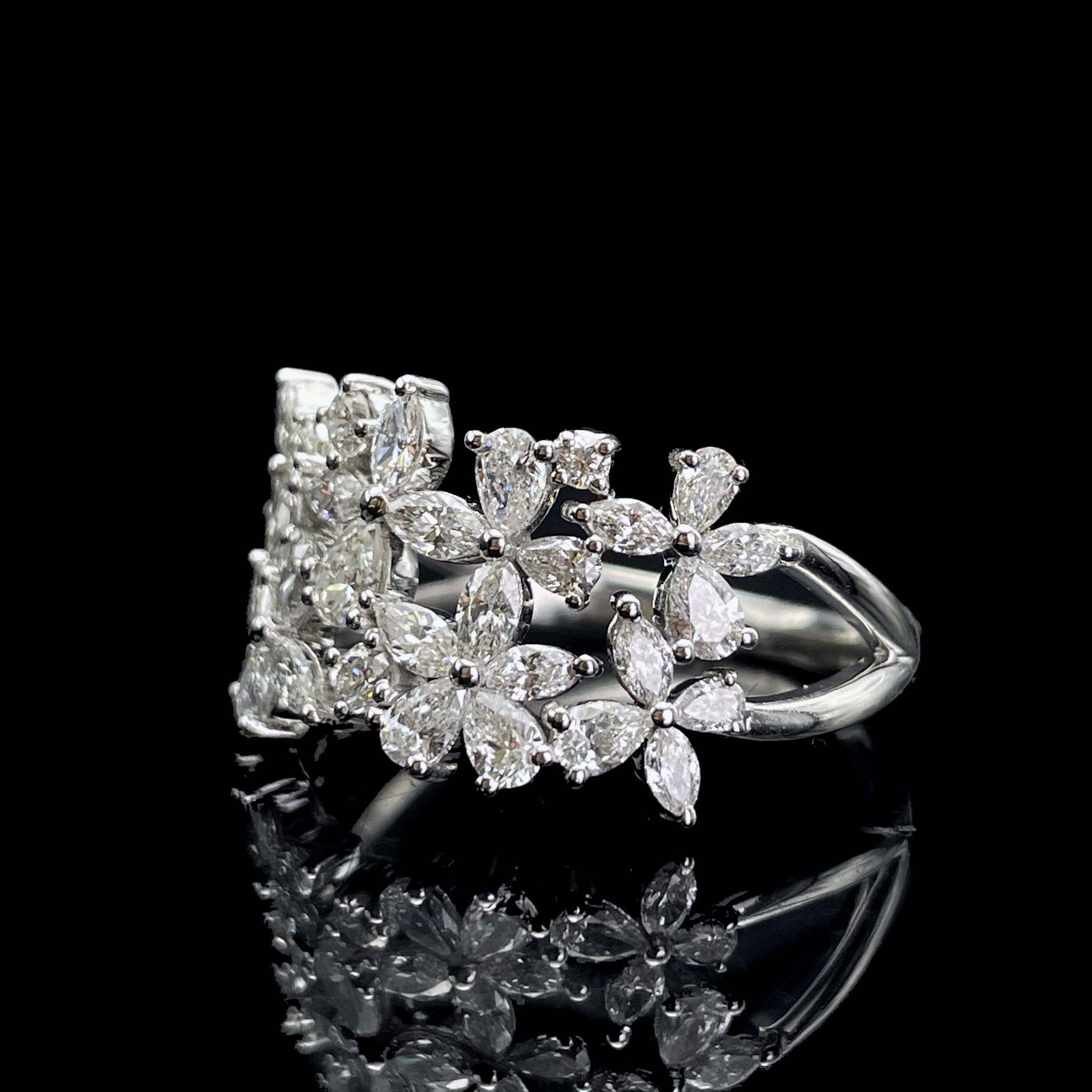 14k Gold 1.25 Ct Natural H Diamond Ring - 3