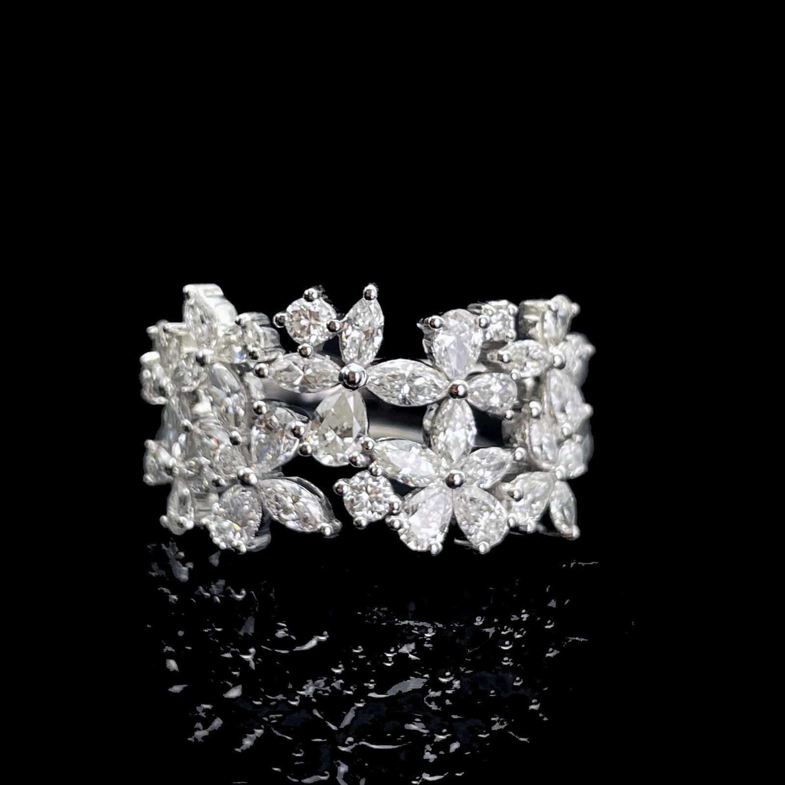 14k Gold 1.25 Ct Natural H Diamond Ring - 5