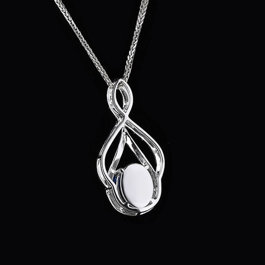 14k Gold 1.22 Ctw Natural Sapphire & Diamond Pendant( Without Chain ) - 2