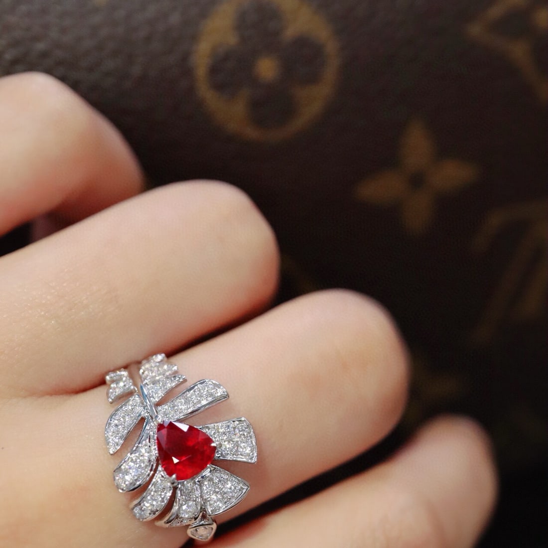 14k Gold 1.63 Ctw Natural Ruby & Diamond Ring - 5