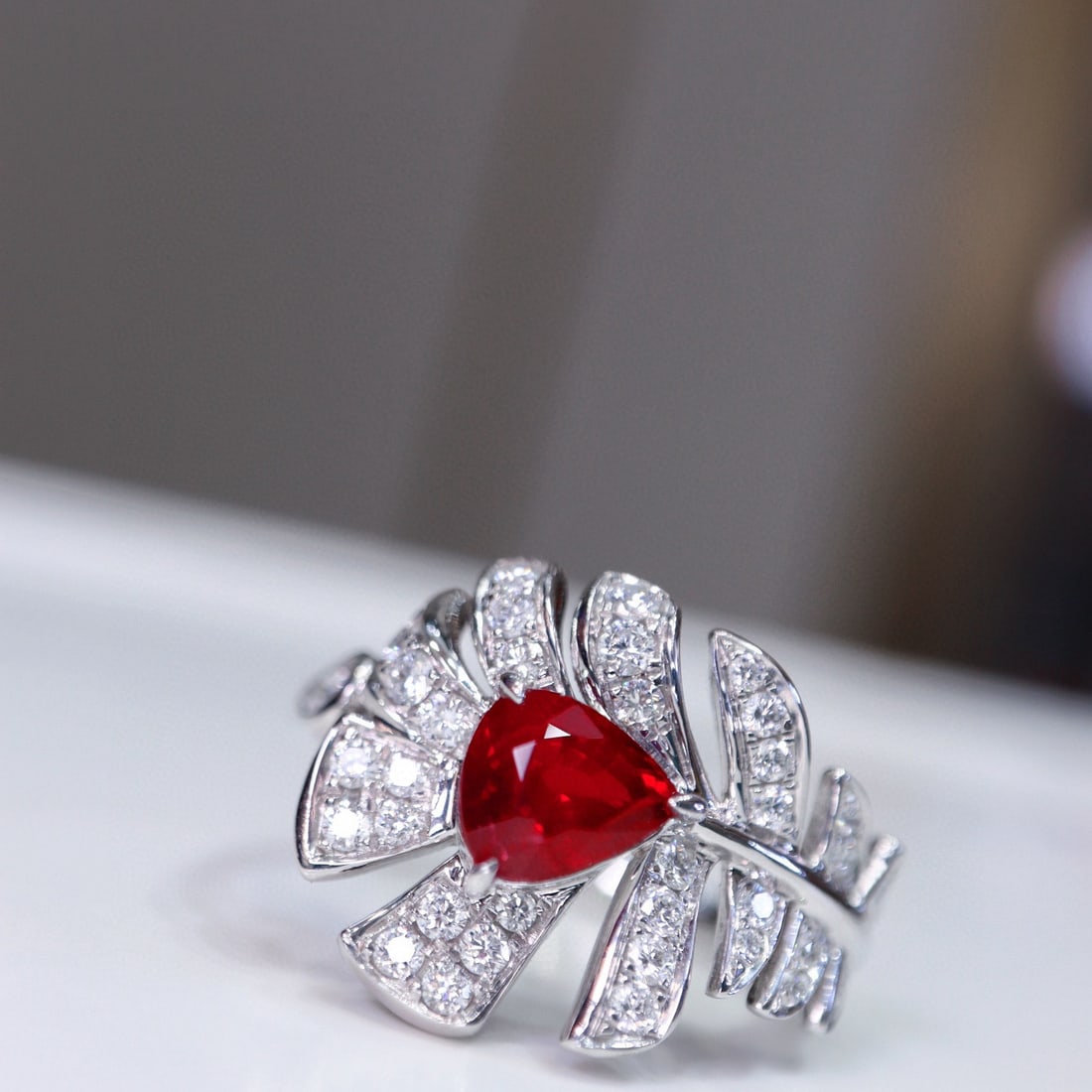 14k Gold 1.63 Ctw Natural Ruby & Diamond Ring - 6