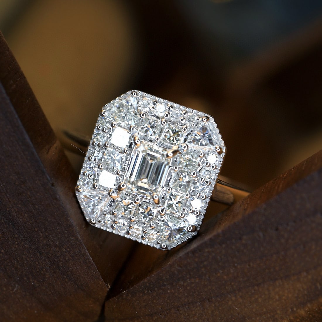 14k Gold 1.1 Ctw Natural G Diamond Ring - 2