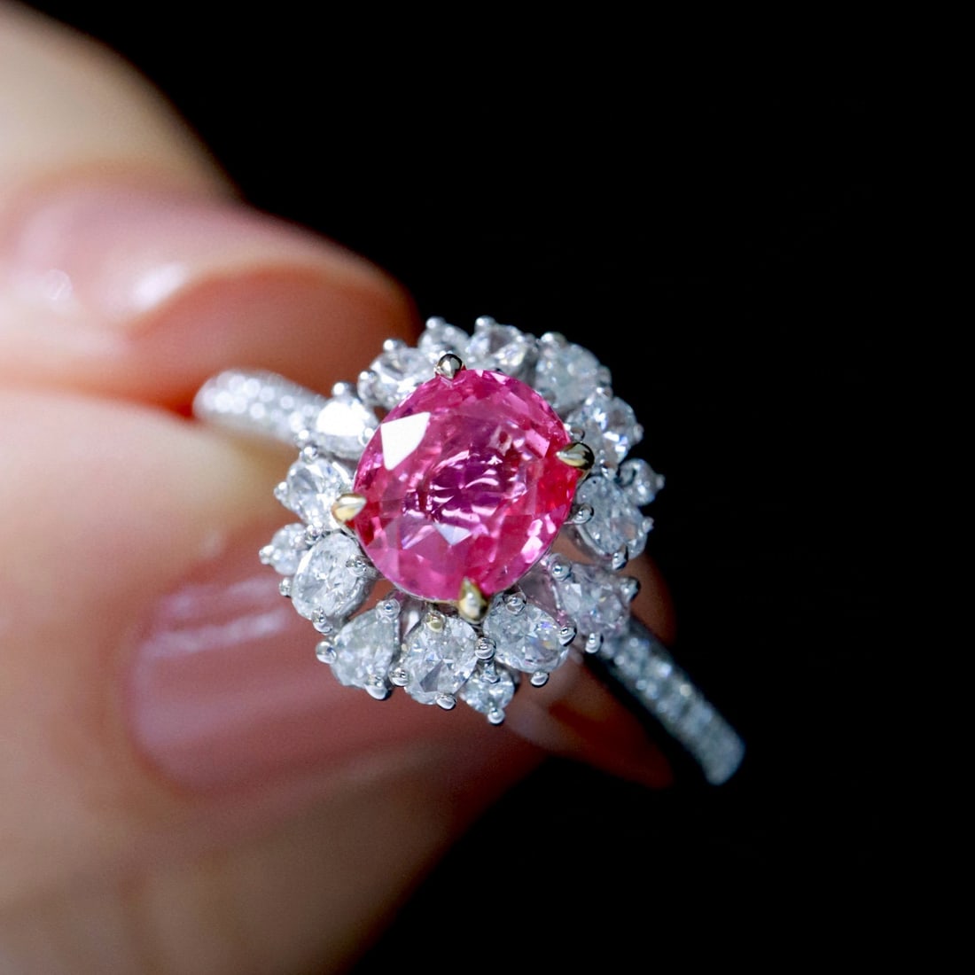 14k Gold 1.58 Ctw Natural Sapphire & Diamond Ring - 4