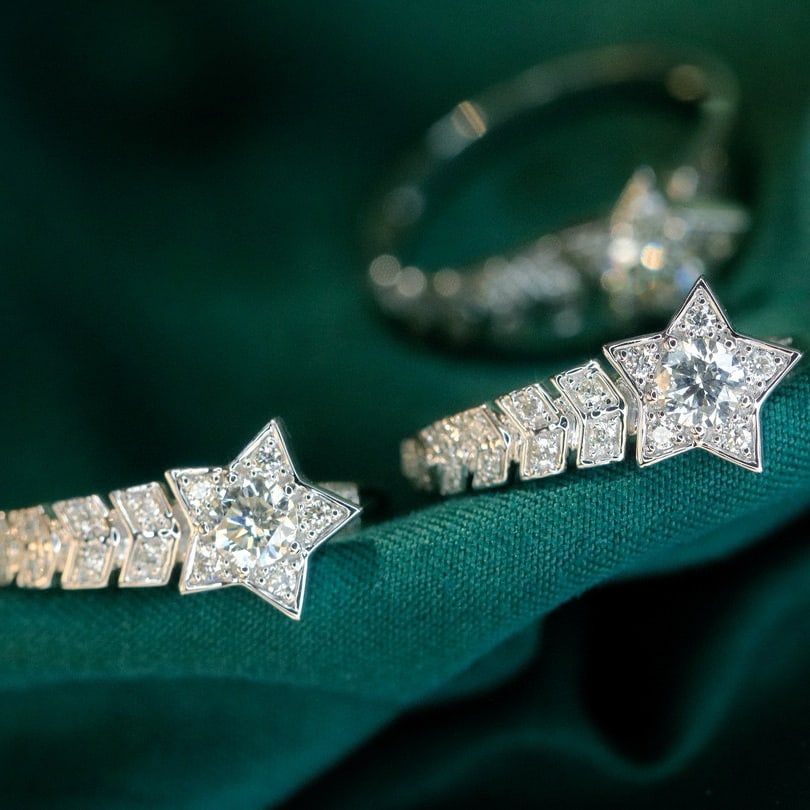 14k Gold 0.48 Ctw Natural H Diamond Ring - 5